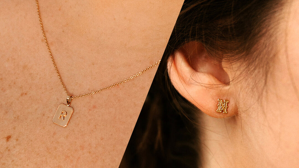 Gold Initial Necklaces and How To Wear Them